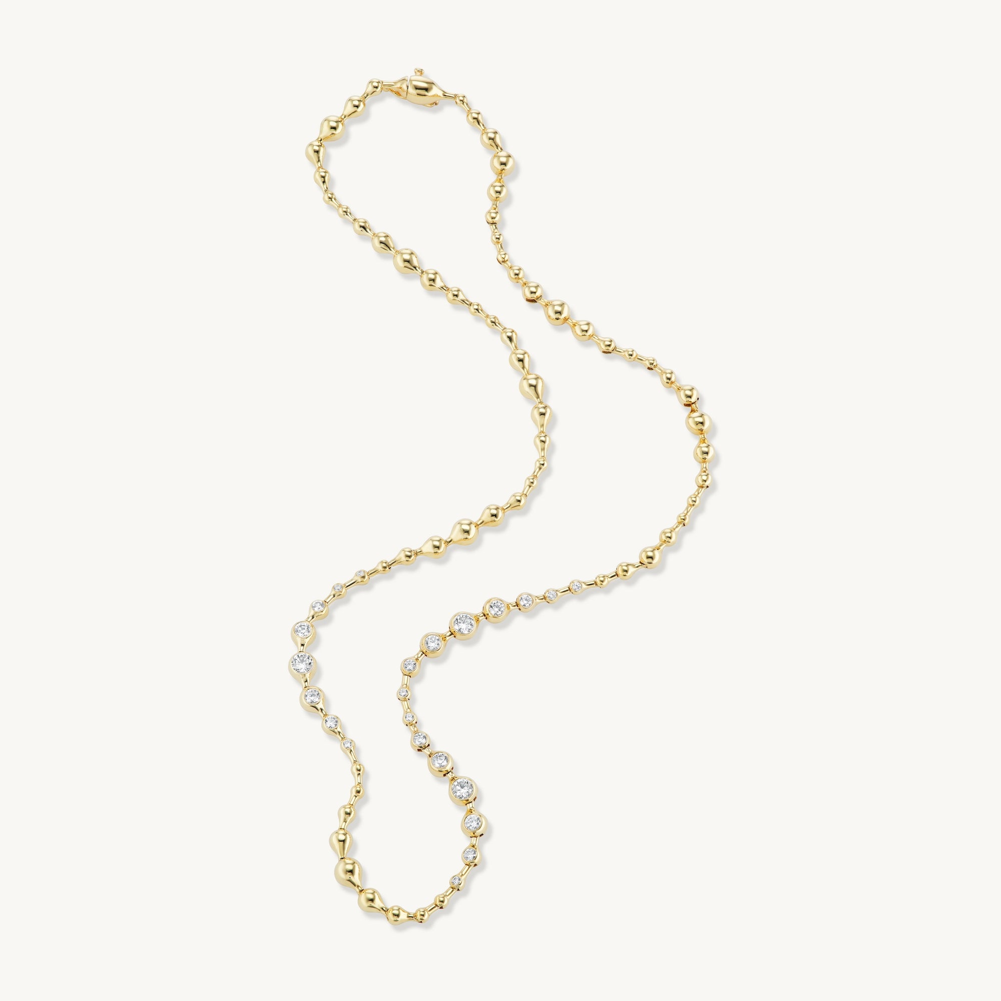 Ripple Diamond Necklace